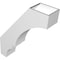 Ekena Millwork 6-in. W x 22-in. D x 28-in. H Balboa Architectural Grade PVC Knee Brace BRCP06X22X28BOA - alternate 3